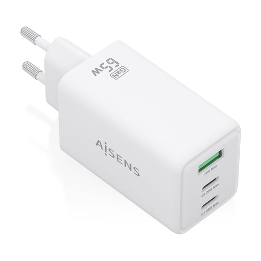 EAN 8435739903940 - AISENS ASCH-65W3P072-W cargador de dispositivo móvil Cámara digital, GPS, Teléfono móvil, Portátil, Smart imagen 1