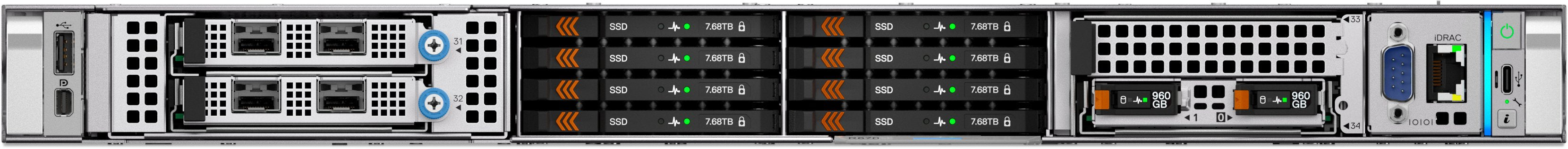 EAN 5397184980552 - DELL PowerEdge R470 servidor 960 GB Bastidor (1U) Intel Xeon 6 6517P 3,2 GHz 32 GB DDR5-SDRAM 1100 W imagen 2