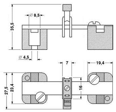 EAN 4017918001919 - Phoenix Contact AKG 4 BU bloque de terminales Azul imagen 2