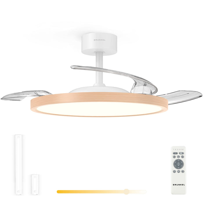 EAN 8426156019475 - Grunkel SKYWOOD42 ventilador Blanco, Madera imagen 1
