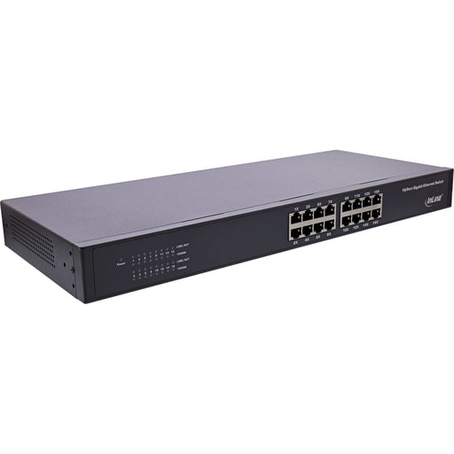 EAN 4043718298112 - InLine 32311O switch Gigabit Ethernet (10/100/1000) 1U Negro imagen 1