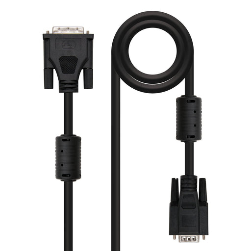 EAN 8433281000759 - Nanocable DVI - VGA, 3m VGA (D-Sub) Negro imagen 1