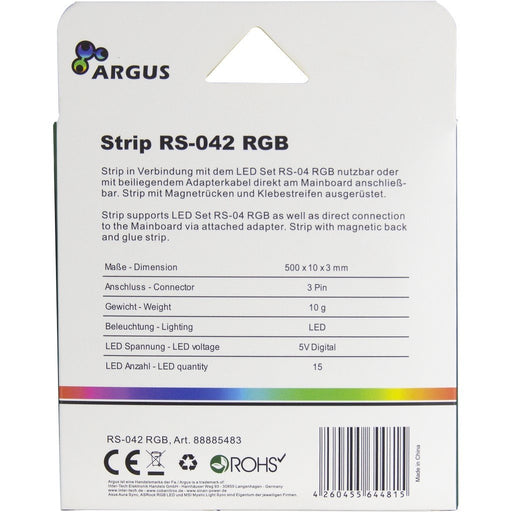 EAN 4260455644815 - Inter-Tech RS-042 RGB Universal Kit de luces para torre de ordenador imagen 2