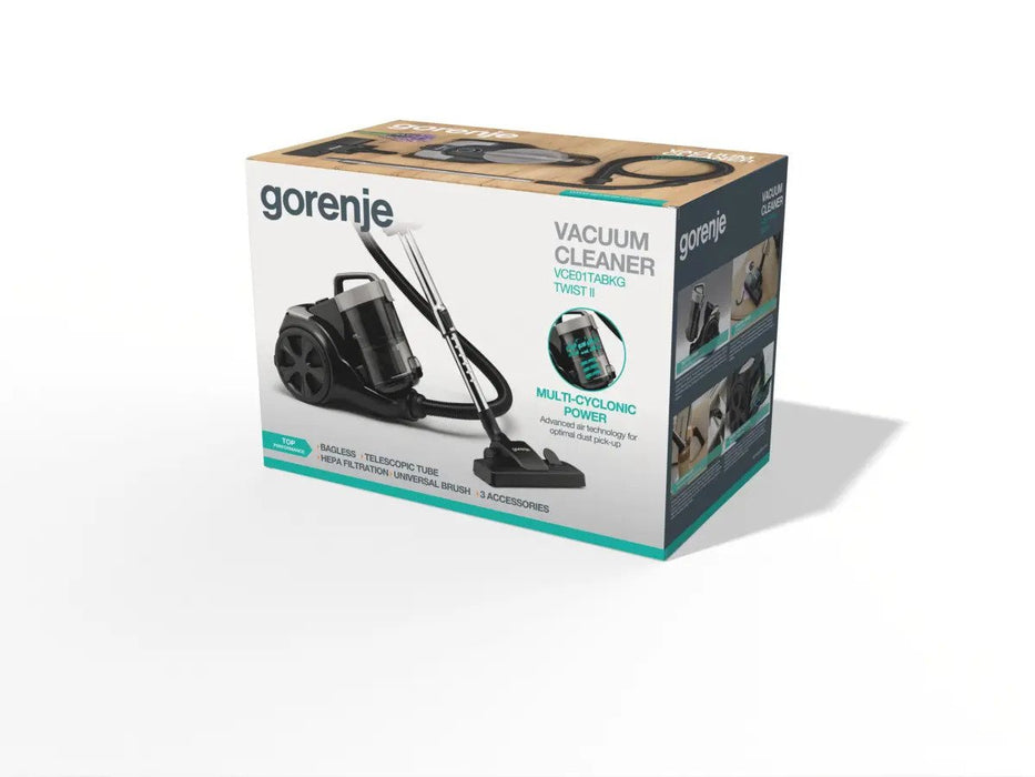 EAN 3838782888182 - Gorenje VCE01TABKG 3,3 L Aspiradora cilíndrica Secar 850 W Sin bolsa imagen 17