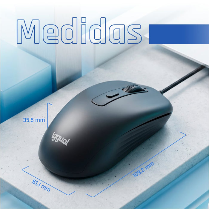 EAN 8435364320839 - iggual OFFICE-ESSENTIAL-4D 2400DPI ratón Oficina Ambidextro USB tipo A Óptico imagen 12