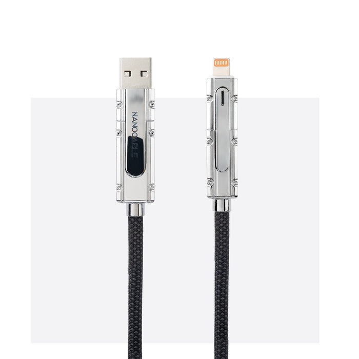 EAN 8433281017283 - Nanocable 10.01.2602 cable USB 2 m USB A/USB C USB C/Lightning Negro, Gris imagen 3