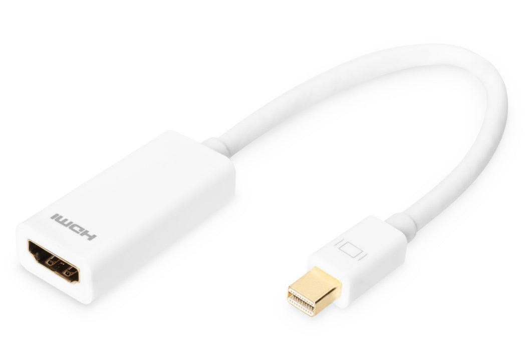 EAN 4016032289548 - Digitus AK-340404-001-W adaptador de cable de vídeo 0,15 m Mini DisplayPort HDMI Blanco imagen 1