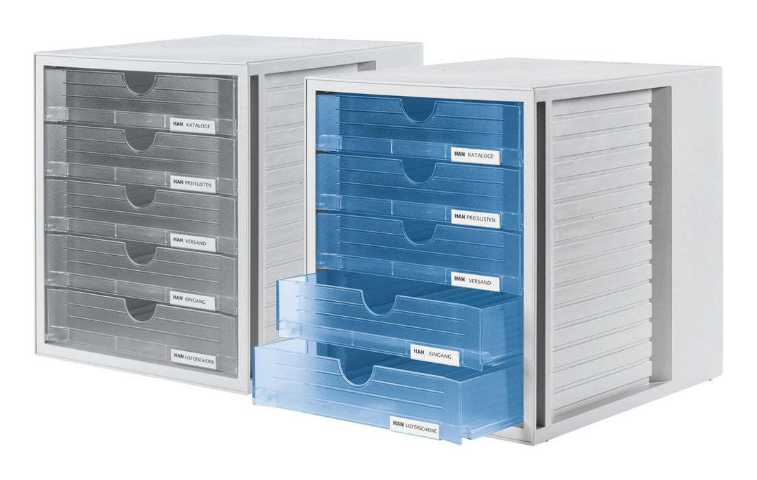 EAN 4012473145061 - HAN 1450-64 bandeja de escritorio/organizador Poliestirol Azul, Gris imagen 2