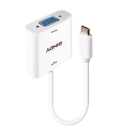 EAN 4002888433556 - Lindy 43355 adaptador de cable de vídeo USB Tipo C VGA (D-Sub) Blanco imagen 1