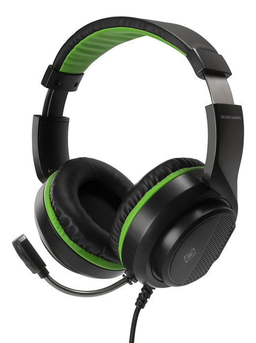 EAN 7333048051417 - Deltaco Gaming GAM-128 auricular y casco Auriculares Alámbrico Diadema Juego Negro imagen 1