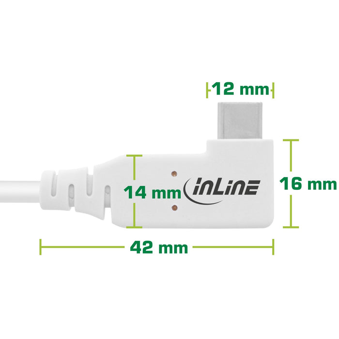 EAN 4043718316892 - InLine 35916W cable USB USB4 Gen 3x2 0,5 m USB C 40 Gbit/s 240 W Blanco imagen 2