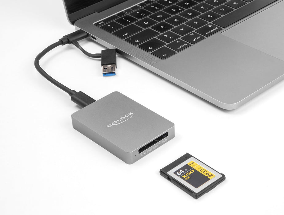 EAN 4043619910083 - DeLOCK 91008 lector de tarjeta USB 3.2 Gen 1 (3.1 Gen 1) Type-C Gris imagen 4