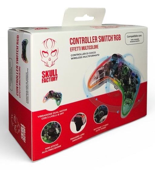 EAN 602561411457 - Skull Factory SF-ACC0108 mando y volante Transparente Bluetooth Gamepad Analógico/Digital Nintendo Switch  imagen 2