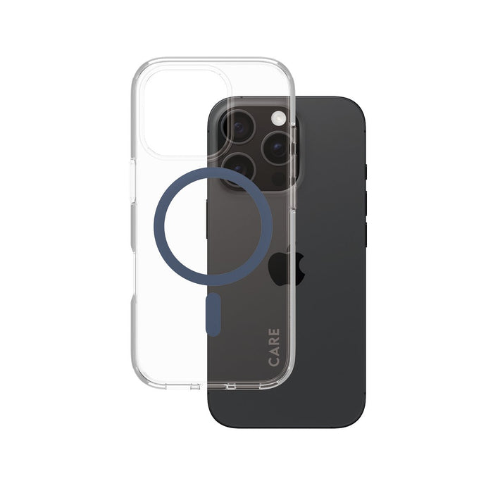 EAN 5715685004322 - PanzerGlass CARE™ by ® Urban Combat Case Transparent w. Blue MagSafe iPhone 16 Pro funda para teléfono mó imagen 1