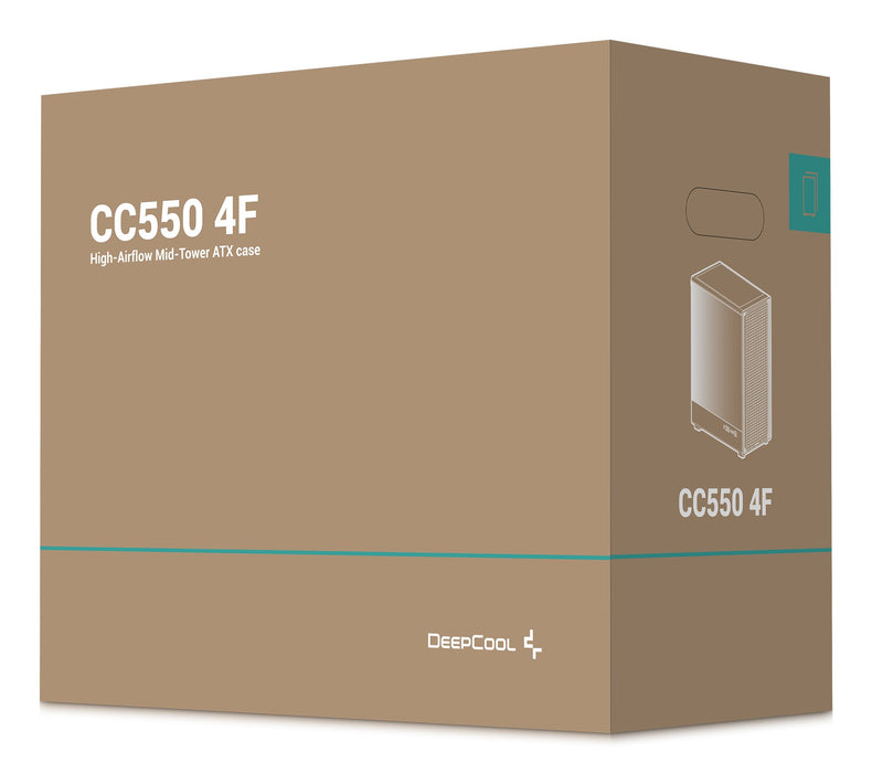 EAN 6933412765837 - DeepCool CC550 4F Midi Tower Negro imagen 12