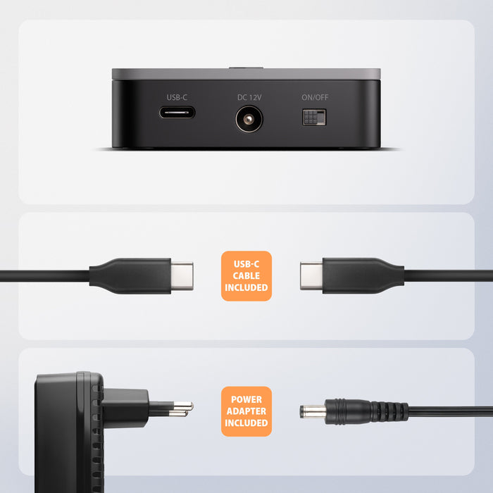 EAN 8595247909558 - Axagon ADSA-M2C22L base de conexión para disco duro USB 3.2 Gen 2x2 Type-C Negro imagen 10