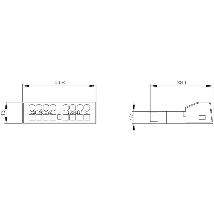 EAN 4011209790933 - Siemens 3RV2901-2E Hilfsschalter 1 St. (B x H x T) 45 x 13 x 17 mm contacto auxiliar imagen 4