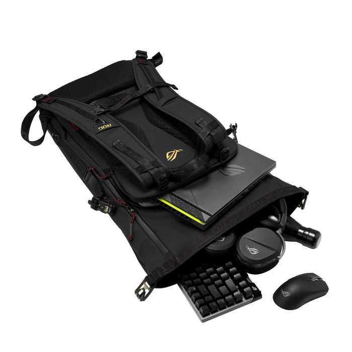 EAN 4711636593908 - ASUS ROG SLASH Backpack Edition 20 mochila Mochila enrollable Negro Poliéster, cuero PU imagen 7