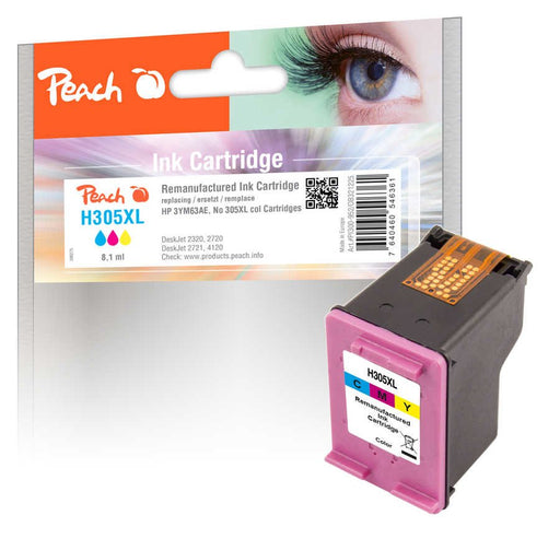 EAN 7640460546361 - Peach H305XL cartucho de tinta 1 pieza(s) Compatible Alto rendimiento (XL) Cian, Magenta, Amarillo imagen 1