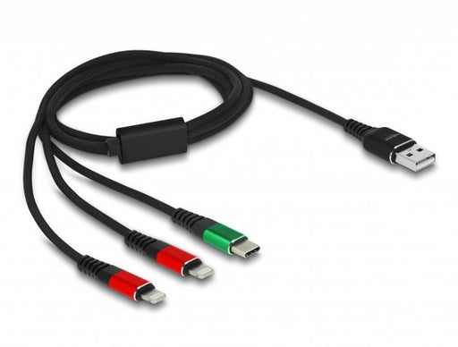 EAN 4043619868216 - DeLOCK 86821 cable USB USB 2.0 USB A USB C/Lightning Negro, Verde, Rojo imagen 2