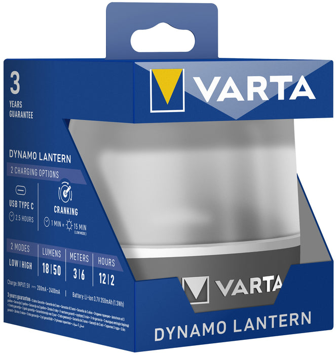 EAN 4008496070299 - Varta Dynamo Lantern Linterna de camping de carga con USB Puerto USB imagen 3