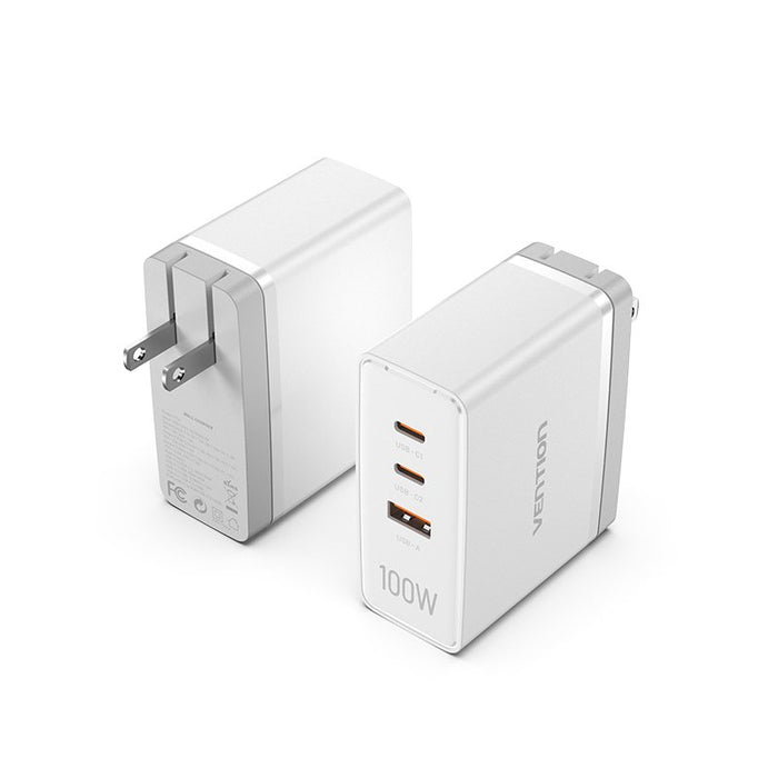 EAN 6922794772632 - Vention FEGW0-EU cargador de dispositivo móvil Universal Blanco Corriente alterna Carga rápida Interior imagen 1