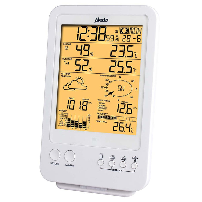 EAN 8712412571260 - Alecto WS-4800 estación meteorológica digital Blanco LCD Batería imagen 3