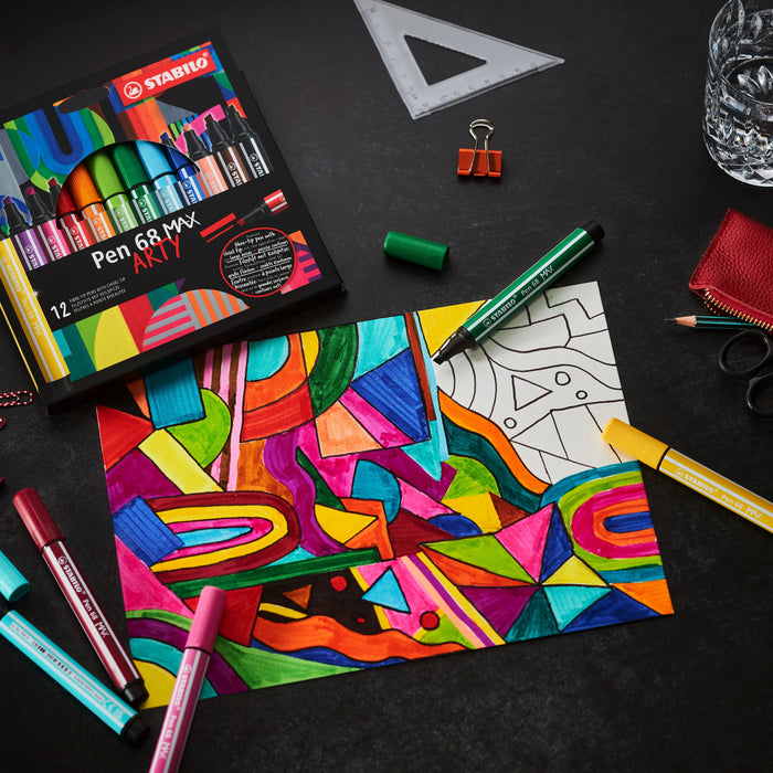 EAN 4006381589994 - STABILO Pen 68 MAX rotulador Negro, Azul, Rojo 4 pieza(s) imagen 4