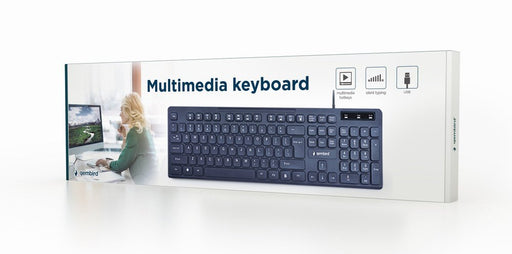 EAN 8716309117654 - Gembird KB-MCH-04 teclado USB QWERTY Inglés de EE. UU. Negro imagen 2