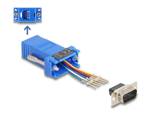 EAN 4043619670758 - DeLOCK 67075 cambiador de género para cable D-Sub 9 RJ12 Azul imagen 1