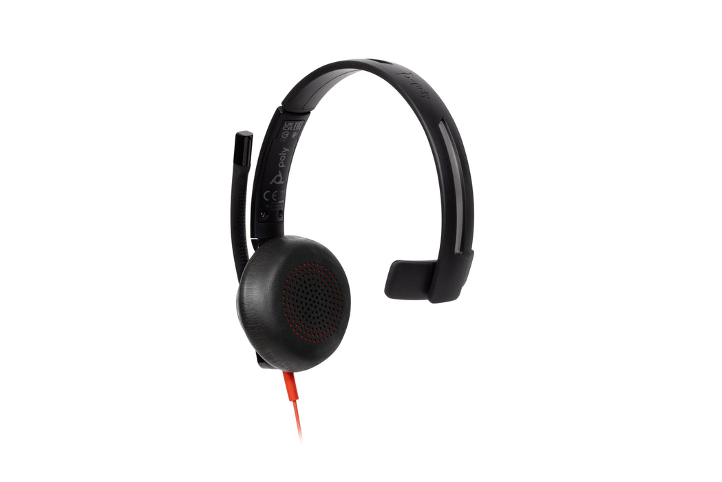 EAN 0197498433097 - HP Poly Blackwire 5210 Monaural USB-C Headset +3.5mm Plug +USB-C/A Adapter (Bulk) Alámbrico Diadema Ofici imagen 8