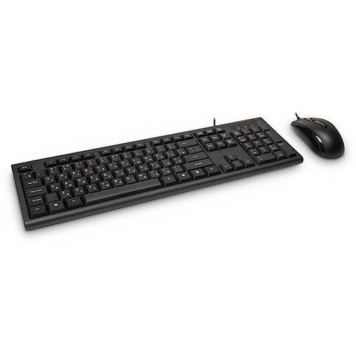EAN 4260455647595 - Inter-Tech KM-3149R teclado Ratón incluido Hogar USB QWERTY Ruso, Internacional de EE.UU. Negro imagen 1
