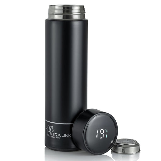 EAN 5905090335818 - Extralink MUG-SMART500 BLACK taza de viaje 500 ml Acero inoxidable imagen 1