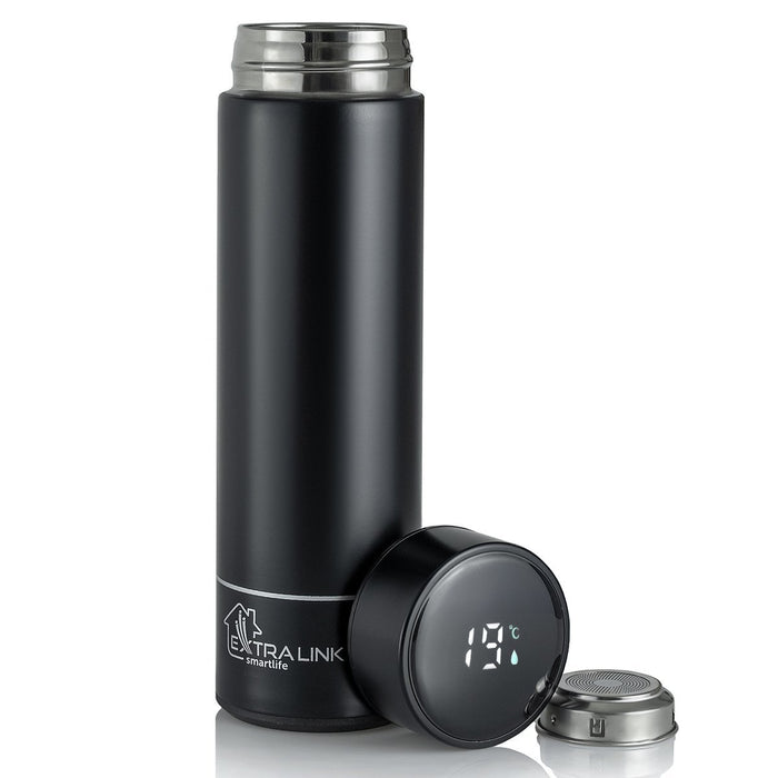 EAN 5905090335818 - Extralink MUG-SMART500 BLACK taza de viaje 500 ml Acero inoxidable imagen 1