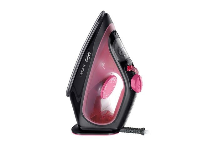 EAN 8021098000804 - Braun TexStyle 1 Plancha vapor-seco Suela de cerámica 2000 W Negro, Púrpura imagen 3