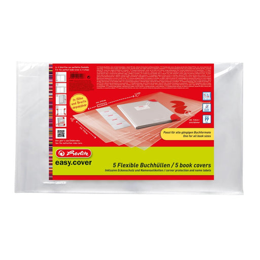 EAN 4008110561226 - Herlitz 50014750 funda para libros y revistas 5 pieza(s) Transparente imagen 1