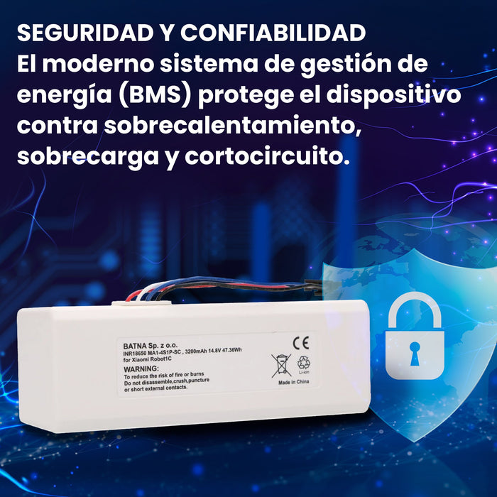EAN 5906168635182 - Extralink Xiaomi Robot 1C P1904-4S1P-MM, 3200mAh, 47,36Wh | Baterij akumuliatorius | STYTJ01ZHM Mijia 1C  imagen 14