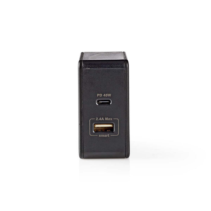 EAN 5412810293261 - Nedis WCPD45W100BK cargador de dispositivo móvil Universal Negro USB Interior imagen 1