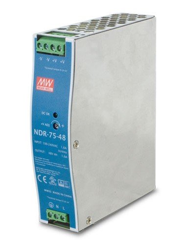 EAN 4711605283328 - PLANET PWR-75-48 unidad de fuente de alimentación 75 W Azul, Gris imagen 1
