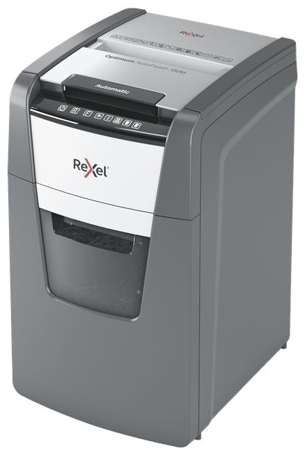 EAN 5028252613903 - Rexel Optimum AutoFeed+ 150M triturador de papel Microcorte 55 dB 22 cm Negro, Gris imagen 2