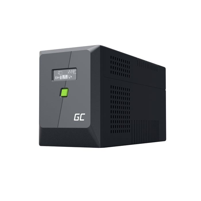EAN 5904326375659 - Green Cell sistema de alimentación ininterrumpida (UPS) Línea interactiva 1,5 kVA 1050 W 5 salidas AC imagen 2