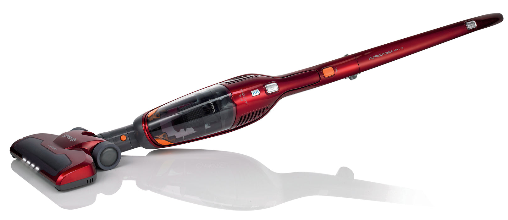 EAN 3838942149672 - Gorenje SVC216FR Aspiradora escoba 2 en 1 Batería Secar HEPA Sin bolsa 0,6 L Rojo imagen 4