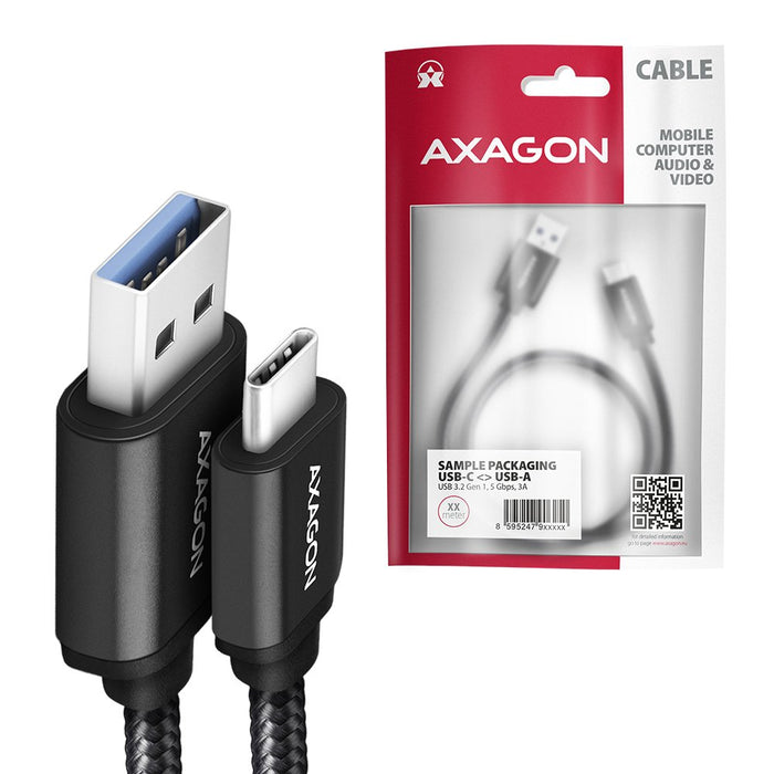 EAN 8595247906250 - Axagon BUCM3-AM10AB cable USB USB 3.2 Gen 1 (3.1 Gen 1) 1 m USB C USB A Negro imagen 6