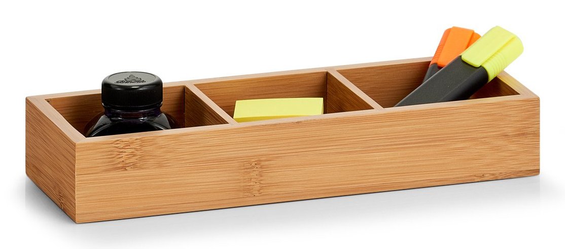 EAN 4003368133355 - Zeller Present 13335 caja de almacenaje Rectangular Bamboo, MDF Natural imagen 2