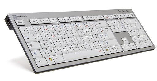 EAN 5707795010867 - Logickeyboard SKB-AJPU-FR teclado Universal USB AZERTY Francés Aluminio, Blanco imagen 1