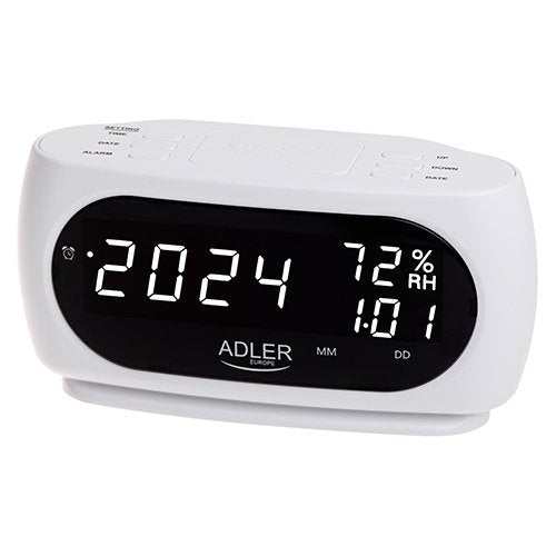 EAN 5905575903150 - Adler AD 1186W despertador Reloj despertador digital Negro, Blanco imagen 2