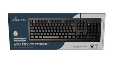 EAN 4262543442105 - MediaRange MROS109-IT teclado Hogar / Oficina USB QWERTY Italiano Negro imagen 1
