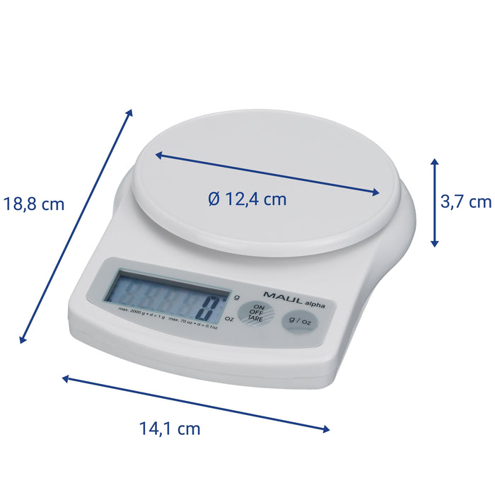 EAN 4002390040952 - MAUL Alpha Blanco Báscula electrónica de cocina imagen 7