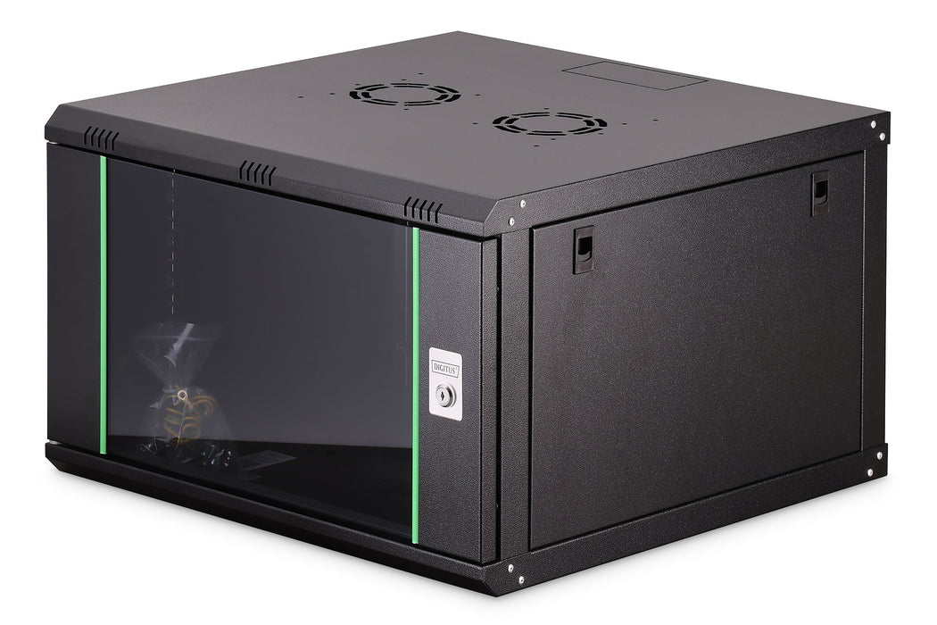 EAN 4016032257790 - Digitus DN-19 07U-6/6-EC-SW armario rack 7U Bastidor de pared Negro imagen 1