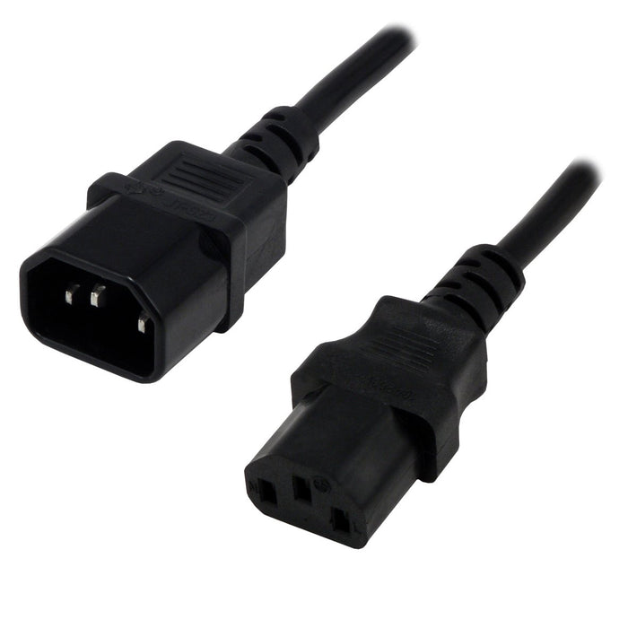 EAN 3700224714123 - MCL Cable Electric male/female 3m Negro C14 acoplador C13 acoplador imagen 1